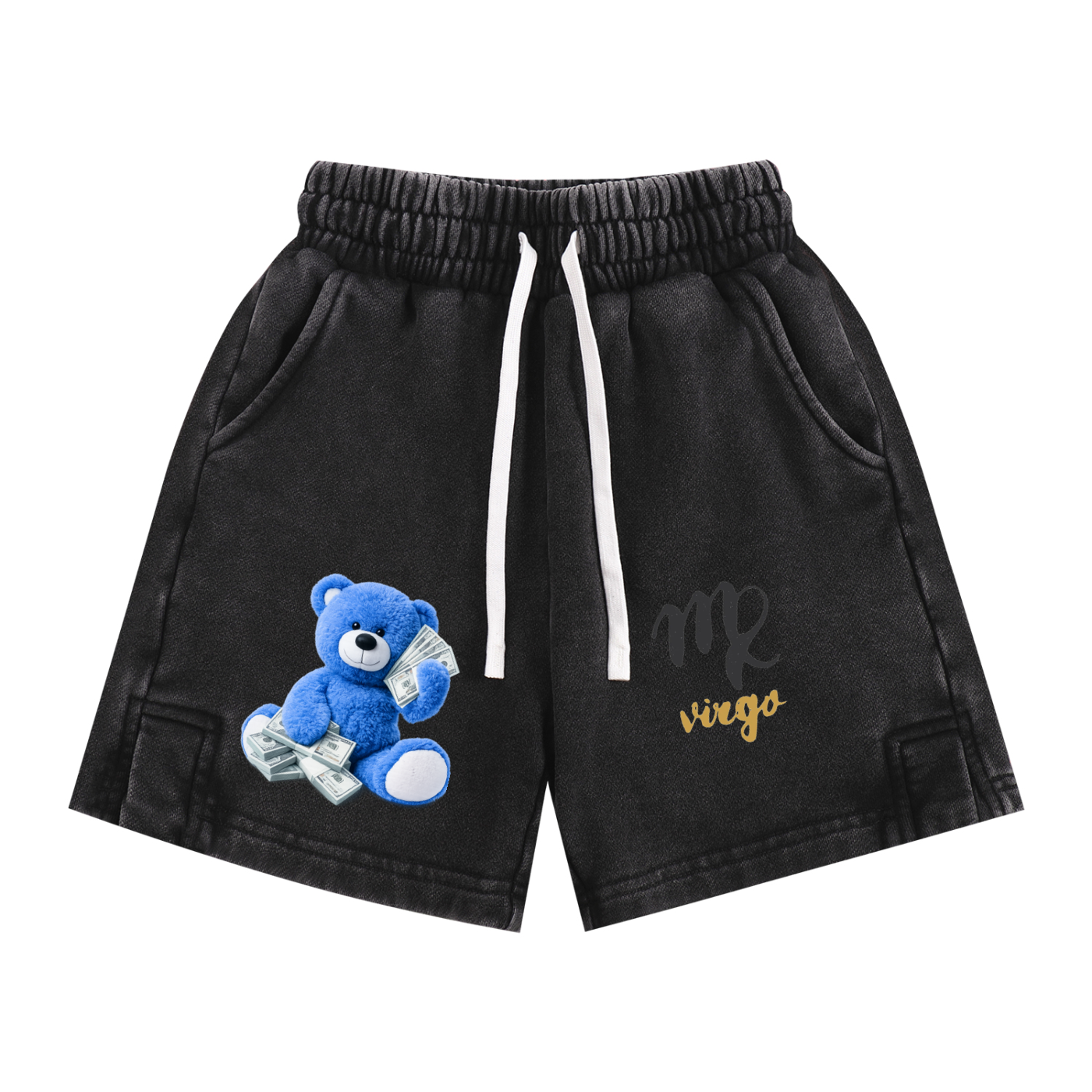 blue shorts virgo