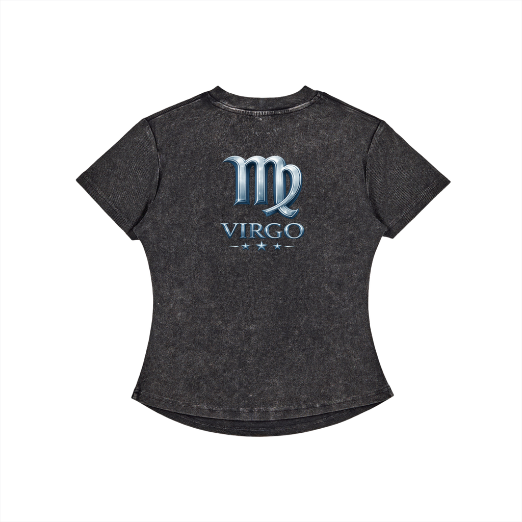 Vintage Washed Bodycon Cotton T-Shirt