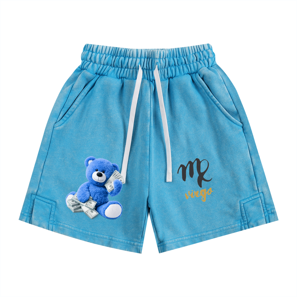 blue shorts virgo