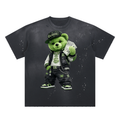Hand-Frayed Sunfade Paint Splatter T-Shirt