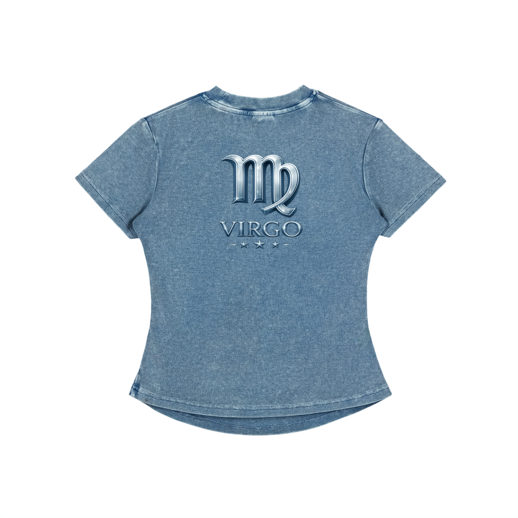 Vintage Washed Bodycon Cotton T-Shirt